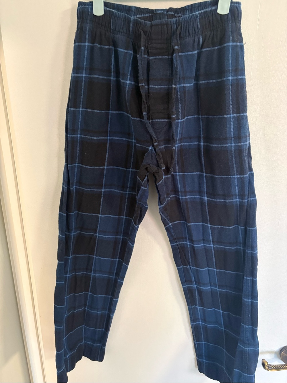 Men's Blue Plaid Lounge Pants